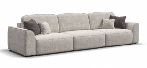 Диван прямой раскладной Кинг макс шенилл кварц 350см