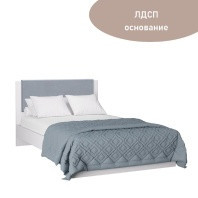 Кровать полутороспальная 140х200 с ортопедическим основанием Акцент Белое сияние/Веллюкс 49