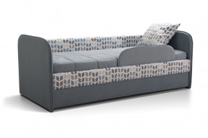 Кровать детская односпальная серая 70х160