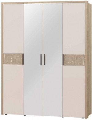 Шкаф 4-дверный с зеркалом Кашемир 1760 900.14