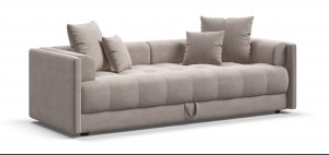 Тахта Босс велюр Moнолит латте 203 см