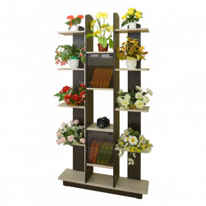 Этажерка-23 со стеклом 90х22х188