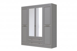 Шкаф распашной четырехдверный Олимп ШР-4  Серый 201см