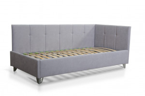 Кровать Валерия Лайт Серый велюр