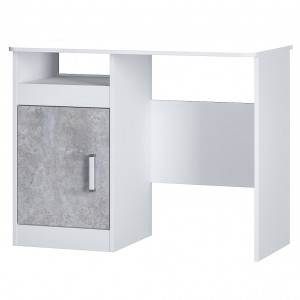 Стол письменный Паскаль  Белый/Цемент светлый 97х50х75