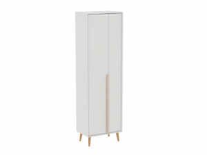 Пенал 2-хстворчатый распашной Аврора  дуб Мария Кашемир 60х39х200