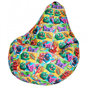 Кресло-мешок груша монстрики цветной