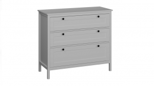 Комод малый 3- ящиками Фрея Белый 108х45х96