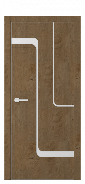 Межкомнатная дверь А19 ДГ Бакаут золотой из Экошпона 80х200