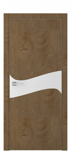 Межкомнатная дверь А20 ДГ Бакаут золотой из Экошпона 80х200