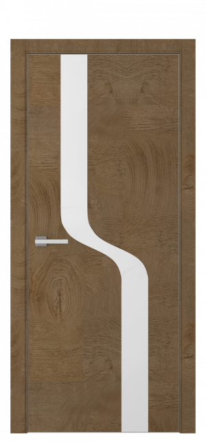 Межкомнатная дверь A22 ДГ Бакаут золотой из Экошпона 80х200