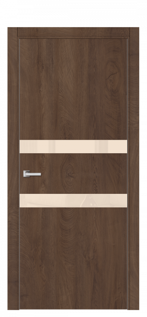 Межкомнатная дверь А6 ДО Бакаут коричневый из Экошпона 80х200