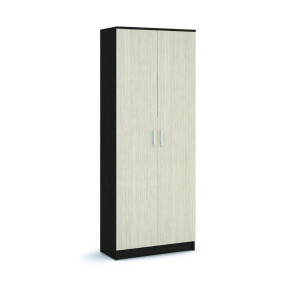 Шкаф  2-х створчатый распашной Прихожая Машенька ШК 204  Белый/Тёмно-Коричневый 80х38х202