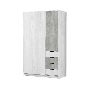 Шкаф распашной 3-х створчатый Либерти серый 140х54х220