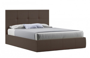 Кровать Твист с подъемным механизмом 1400 с прям ПМ/ТМ-13 коричневый цвет