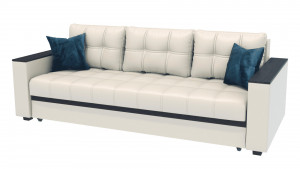 Диван прямой раскладной Милан комфорт белый 234см