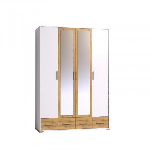 Шкаф для одежды и белья Белый Айрис 555 158см