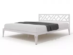 Кровать из металла Айрис белая 140х200