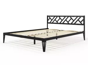 Кровать из металла Айрис черная 90х200