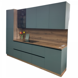 Кухонный гарнитур прямой Серый 300см