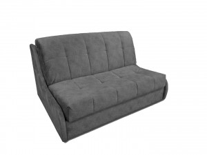 Диван аккорд 3 серый темный велюр 128 см.