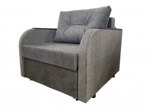 кресло-кровать Арго 80 серый с подлокотниками 100 см