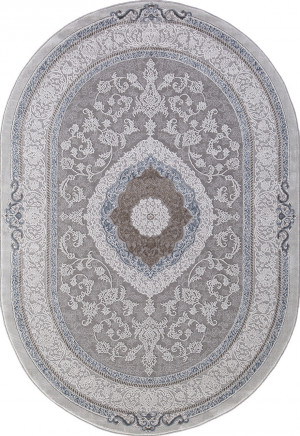 ARMINA Ковер Овал Серый 1.6*2.3 м.
