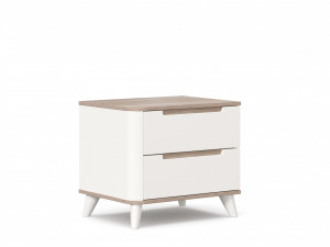 Тумба прикроватная Стефания Белый 55см