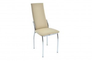 Стул  кухонный Асти-2 бежевый кожзам хром 44см