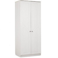 Шкаф распашной 2-х створчатый Азалия 22 бодега белая 90х55х216