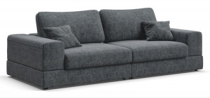 Диван прямой Босс Модуль шенилл серый 254х118х94