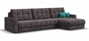 Угловой диван BOSS 3.0 MAX велюр Alkantara серый + стол в подарок ЦЕНА 54999р. (цена снижена на 12000р.)