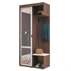 Прихожая Варда Ясень темный/белый (1002×444×2176)