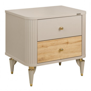 Тумба прикроватная Sanvito Санвито Bellona (Турция) бежевый золото 62х47х61