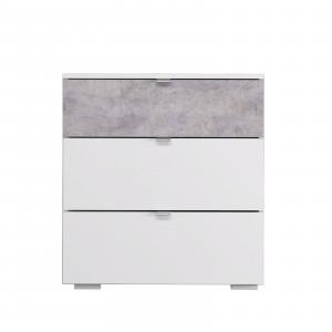 Комод 3-ящика Акцент серый 70х45х75