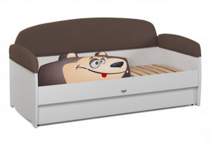 Диван-кровать Urban с бортиком коричневый медведь