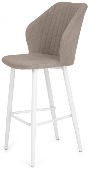 Стул барный Бьянка с поворотным механизмом велюр/металл 53х62х105