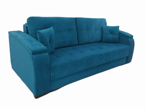 Диван прямой раскладной ЮТА бирюзовый 230см