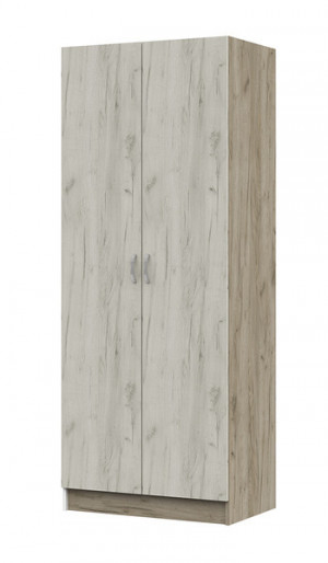 Шкаф распашной 2-хдверный  Басса  дуб крафт белый80х50х202