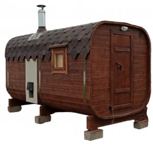 Баня-квадро №3 Лиственница коричневая 200х400