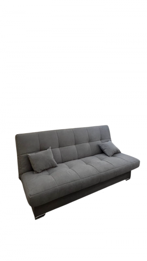 Диван раскладной НПБ Книжка серый велюр 200 см