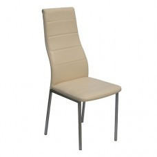 Стул кухонный Волна металл/экокожа бежевая 45х40х102