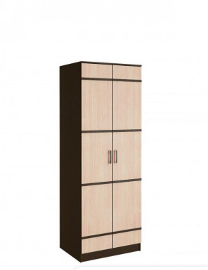 Шкаф распашной 2-хстворчатый  Сакура Ясень светлый\венге  80х61х221