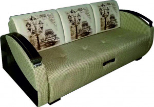 Диван прямой раскадной Прио бежевый 215см