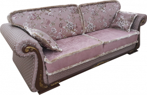 Диван прямой раскладной Благо розовый 250см