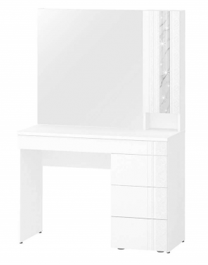 Туалетный столик  Николь 901.06  белый 103х45х154