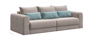 Диван прямой модульный Ричмонд велюр Mонолит бежевый 243х115х82