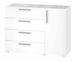 Тумба-комод Николь 901.23 белый 120х45х89