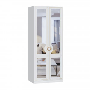 Шкаф распашной двухдверный Тип C Вилла Белый 90х60х224