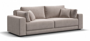 Диван прямой раскладной Босс Прайм Велюр  Монолит латте 246см